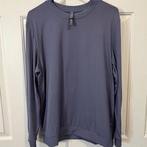 Skims Men’s Jersey Loungewear Long Sleeve Crewneck - Smoky Blue - Size M